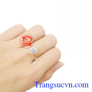 Nhẫn nữ vàng tây