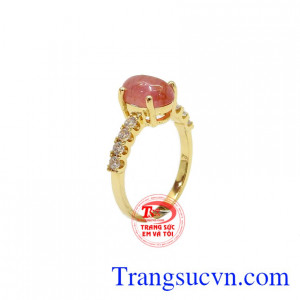 Nhẫn nữ Sapphire vàng 10k bền đẹp, chất lượng, đeo hợp thời trang và phong thủy,Nhẫn nữ Sapphire vàng 10k