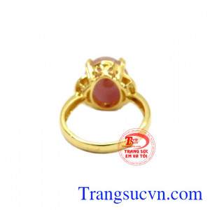 Sản phẩm là món quà tặng ý nghĩa cho người yêu thương,Nhẫn nữ Sapphire vàng 10k tinh tế
