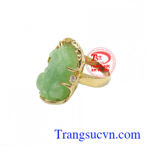 Nhẫn Nữ tỳ hưu đẹp vàng 10k, bảo hành 6 tháng, giao hàng nhanh trên toàn quốc