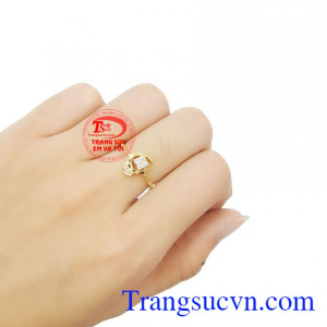 Nhẫn nữ vàng tây dành cho phái đẹp, đeo hợp thời trang và quý phái