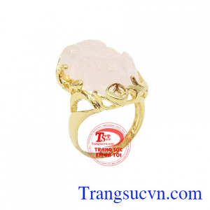Nhẫn tỳ hưu thạch anh hồng nhẫn Tỳ hưu là linh vật thu hút tài lộc mang lại nhiều may mắn trong việc kinh doanh
