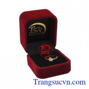 Nhẫn vàng nữ ngôi sao đẹp, bảo hành 6 tháng, giao hàng nhanh trên toàn quốc