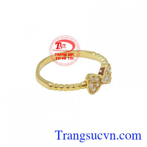 Nhẫn nữ vàng tây dành cho phái đẹp phù hợp làm quà tặng sinh nhật hoặc trong các dịp ý nghĩa