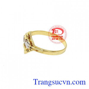 Nhẫn vàng tây nữ cánh