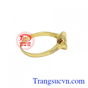 Nhẫn nữ hình thỏi tiền mang may mắn cho những ngày đầu năm