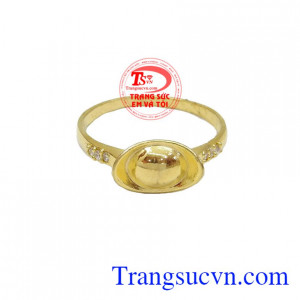 Nhẫn vàng Thần Tài, Nhẫn hình thỏi vàng, cho cả năm may mắn, nhẫn may mắn cả năm, Nhẫn nam vàng chất lượng đảm bảo uy tín và tinh tế, Nhẫn nam thần tài