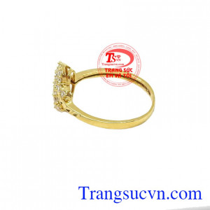 Nhẫn vàng trái tim HP