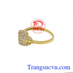 Nhẫn vàng trái tim HP, bảo hành 6 tháng, giao hàng nhanh trên toàn quốc