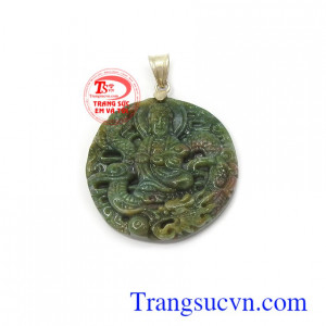 Phật quan âm và rồng bọc bạc sang trọng, đẳng cấp