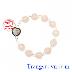 Sản phẩm thích hợp làm quà tặng cho người thân hoặc bạn bè,Thạch anh hồng Chuỗi Mân Côi