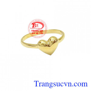 Nhẫn nữ vàng tây dành cho phái đẹp phù hợp làm quà tặng sinh nhật hoặc trong các dịp ý nghĩa