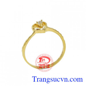 Nhẫn nữ vàng tây dành cho phái đẹp phù hợp làm quà tặng sinh nhật hoặc trong các dịp ý nghĩa