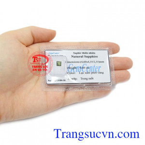 Viên Sapphire ép vỉ chất lượng là viên đá của sức khỏe, sự quyền uy cho người sở hữu.