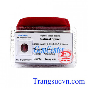 Sản phẩm tốt cho sức khỏe và may mắn cho người đeo,Viên Spinel nâu hồng ép vỉ