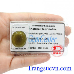 Tourmaline có tác dụng cân bằng cảm xúc, loại bỏ căng thẳng và sợ hãi, giúp ngủ sâu và đem lại yên bình, hạnh phúc cho người đeo,Viên Tourmaline thiên nhiên ép vỉ