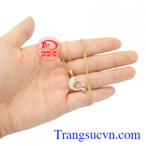 Bộ dây chuyền nữ vàng 10k xinh xắn đẹp.