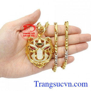 Sản phẩm thích hợp làm quà tặng cho người thân hoặc bạn bè,Bộ mặt dây hổ mạnh mẽ