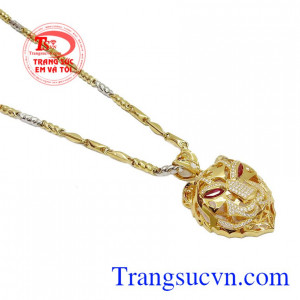 Thương hiệu trang sức Em và Tôi uy tín, chất lượng, chế tác theo yêu cầu, giao hàng toàn quốc,Bộ mặt dây hổ mạnh mẽ
