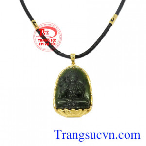 Bộ mặt dây phật tuổi Ngọ bọc vàng đẹp.