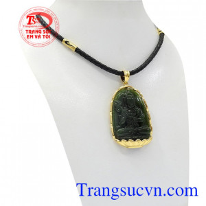 Bộ mặt dây phật tuổi Ngọ bọc vàng phù hợp với những người mệnh Hỏa và Mộc.