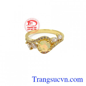 Sản phẩm thích hợp làm quà tặng cho người thân hoặc bạn bè trong các dịp lễ, tết,Bộ trang sức đá Opal