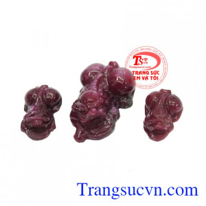Bộ Tỳ Hưu Ruby may mắn