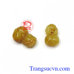 Cặp tỳ hưu thạch anh tóc an nhiên là biểu tượng đem lại bình an, may mắn, tài lộc, giải trừ tà khí cho người đeo