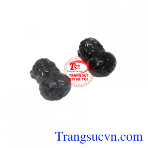 Thạch anh tóc đen sẽ giúp chủ nhân kìm hãm và trấn tà một cách cực kỳ hiệu quả,Cặp tỳ hưu thạch anh tóc chiêu lộc