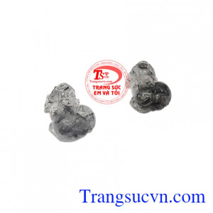 Tỳ hưu mang lại nhiều may mắn, sức khỏe cho người đeo,Cặp tỳ hưu thạch anh tóc chiêu tài