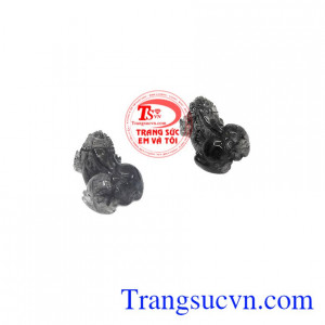  hưu là loài linh vật cát tường có thể mang lại vận số giàu sang đồng thời phải đi kèm với sự nỗ lực và cố gắng của bản thân người sở hữu,Cặp tỳ hưu thạch anh tóc đen đại cát