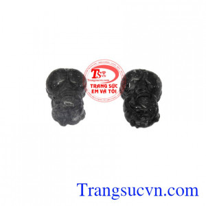 Sản phẩm thích hợp làm quà tặng cho người thân hoặc một nửa thân yêu,Cặp tỳ hưu thạch anh tóc đen thành đạt