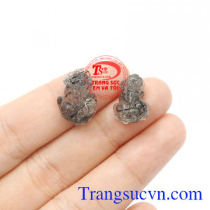 Cặp tỳ hưu thạch anh tóc đen thịnh vượng