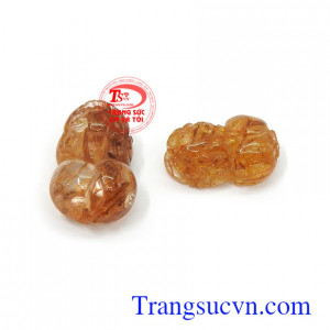 Cặp tỳ hưu thạch anh tóc vàng tài lộc từ xa xưa đến nay vẫn luôn được con người ưa chuộng sử dụng