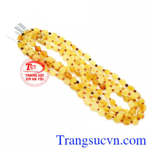 Chuỗi đeo cổ hổ phách trẻ em