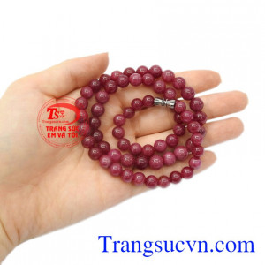 Chuỗi hạt đeo cổ Ruby