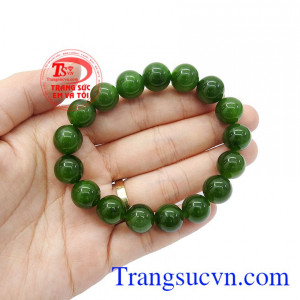 Sản phẩm thích hợp làm quà tặng cho người thân hoặc bạn bè,Chuỗi tay Nephrite 11 ly