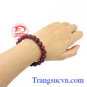 Chuỗi tay ruby 9 ly đẹp thiên nhiên.