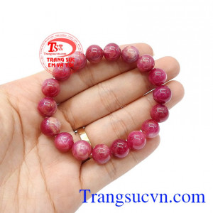 Sản phẩm thích hợp làm quà tặng cho người thân hoặc bạn bè,Chuỗi tay Ruby 9 ly