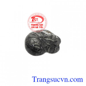 Sản phẩm hợp với mệnh mộc và thủy. Hồ ly thạch anh tóc đen đẹp