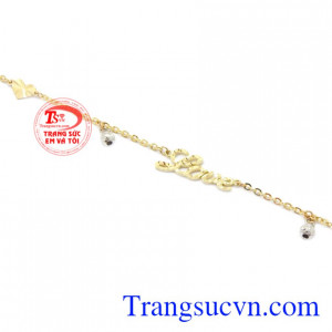 Lắc chân không chỉ là đồ trang sức làm đẹp mà nó còn tượng trưng cho một tình yêu đẹp và bền lâu. Lắc chân vàng 10k Korea