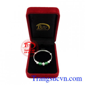 Lắc tay bạc trẻ em đáng yêu