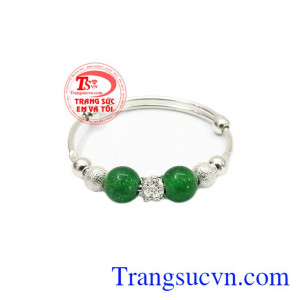 Lắc tay bạc trẻ em đáng yêu là sản phẩm dễ chỉnh size, dễ đeo cho các bé gái,Lắc tay bạc trẻ em đáng yêu