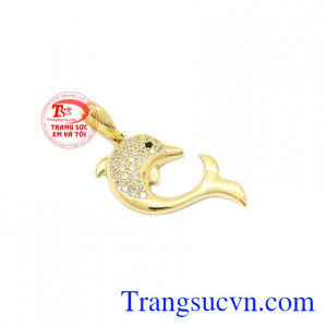 Mặt dây nữ cá vàng 10k Korea biểu tượng cho niềm tin và hy vọng.