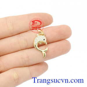 Mặt dây nữ cá vàng 10k Korea chất lượng.