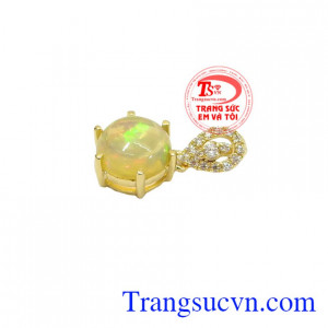 Mặt dây Opal Mặt Trời vàng 14k, bảo hành 12 tháng, giao hàng nhanh trên toàn quốc