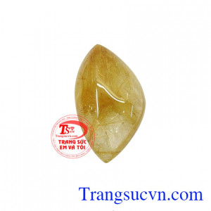 Mặt Dây Thạch Anh Tóc Đại Lộc là sản phẩm bọc vàng sang trọng, đẹp làm mặt dây chuyền bọc vàng