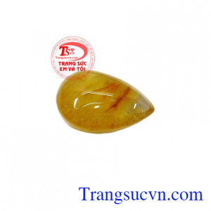 Mặt dây thạch anh tóc vàng, có giấy kiểm định đá tự nhiên, giao hàng nhanh trên toàn quốc