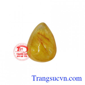 Mặt dây thạch anh tóc vàng mang ý nghĩa may mắn, tài lộc cho người đeo