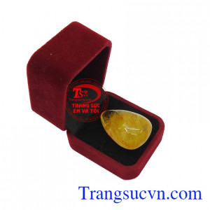 Mặt dây thạch anh tóc vàng